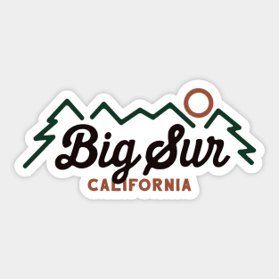 Big Sur Outline Sticker